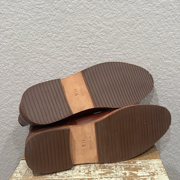 Nisolo All Weather Andres Men’s Brandy Leather Boots Size 11.5 - Picture 7 of 7